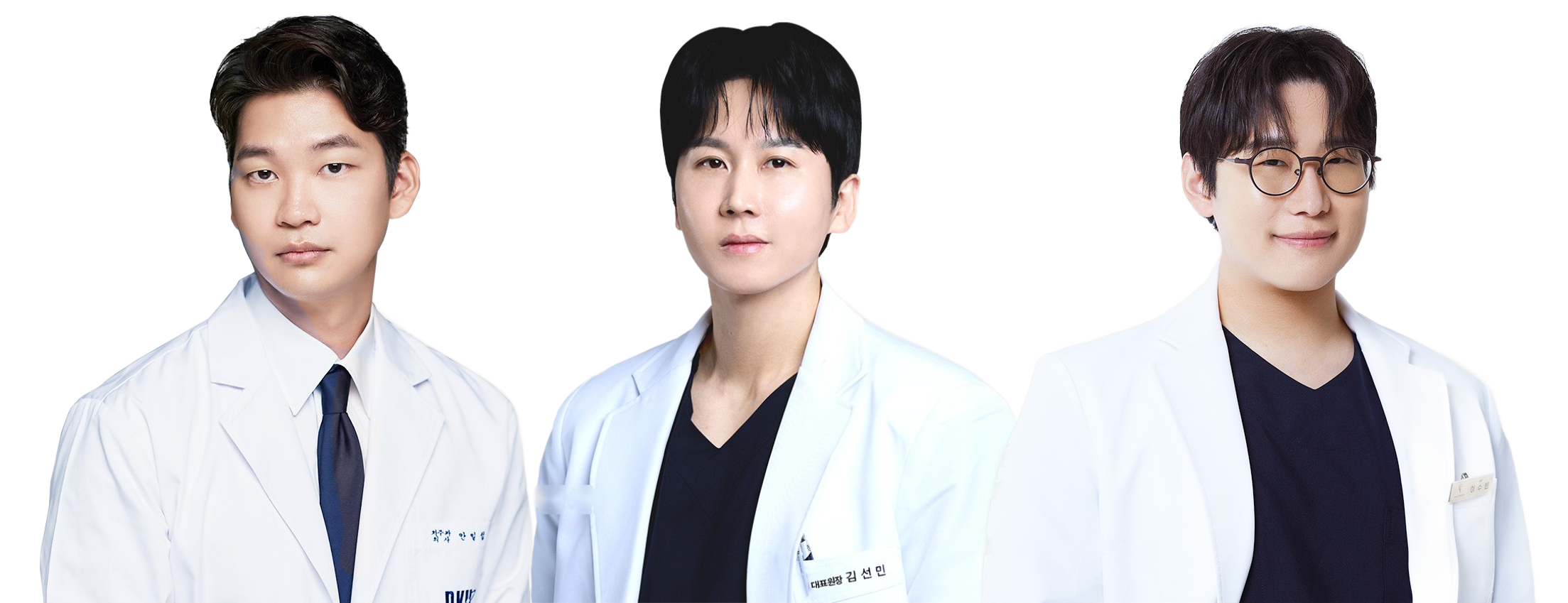 세라믹치과 의료진 김선민 대표원장, 안일섭 원장, 이수빈 원장